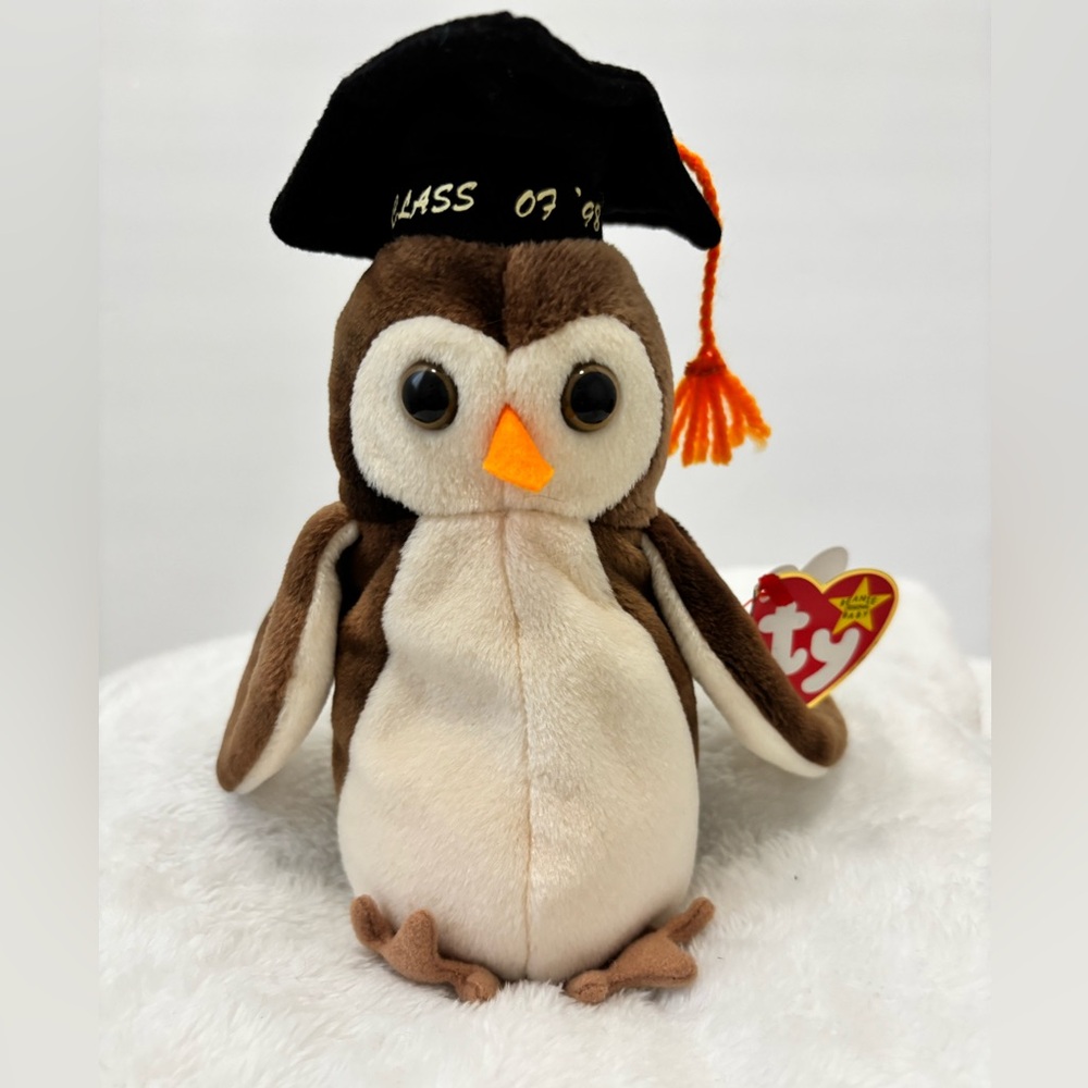 Ty Beanie Baby “Wise” Brown/NWT
